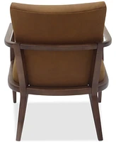 Henwick 28" Leather Accent Chair, Created for Macy's