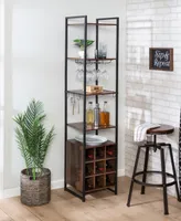 Honey Can Do Free-Standing Wine Bar Storage Tower