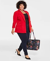 I.n.c. International Concepts Plus Size 3/4-Sleeve Blazer, Created for Macy's