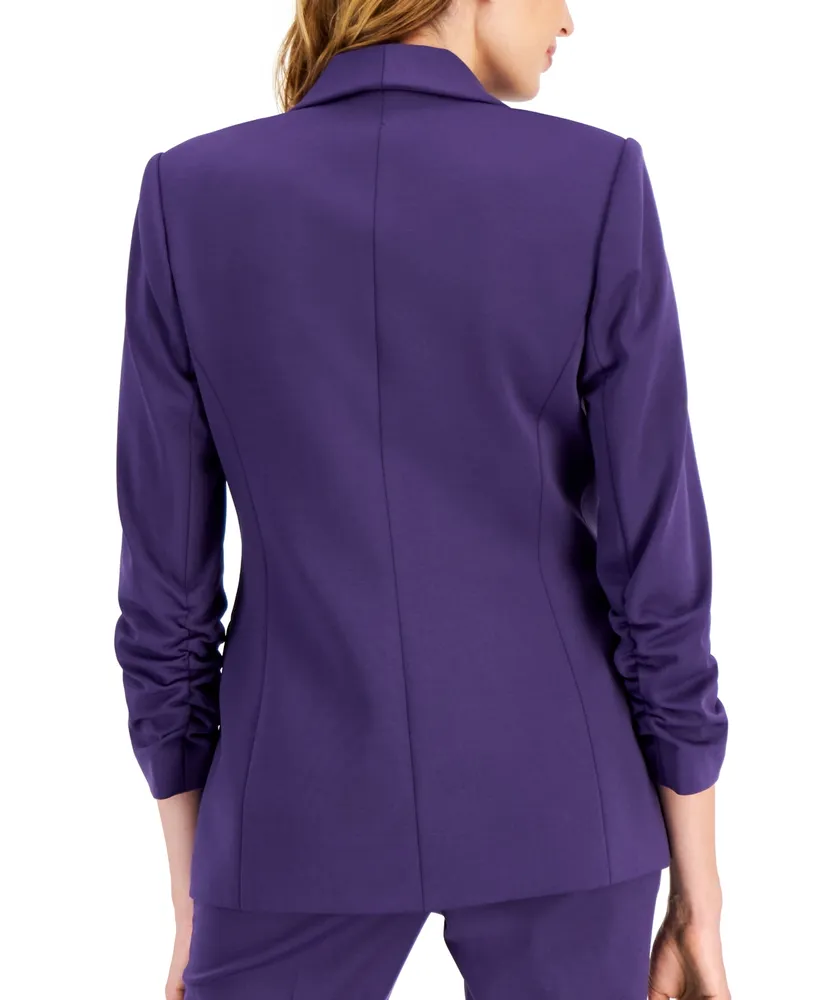 Tahari Asl Women's Shawl Collar 3/4-Sleeve Blazer
