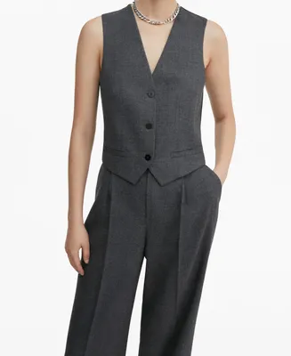 Mango Women's Structured Suit Vest