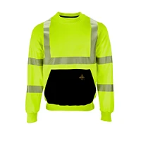 RefrigiWear Men's Men s Hi Vis Crewneck Sweatshirt