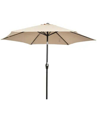 10 ft Outdoor Patio Umbrella with Tilt Adjustment and Crank