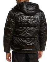 Space One Men's Nasa-Inspired Reversible Two-in-One Puffer Jacket with Astronaut Interior