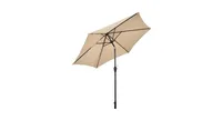 10 ft Outdoor Market Patio Table Umbrella Push Button Tilt Crank Lift