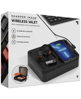 Sharper Image Wireless Valet Desk Organizer with Charging Pad, Set of 6