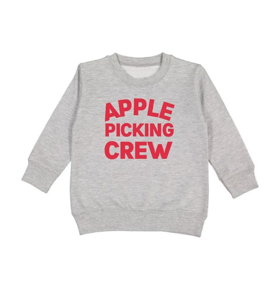 Sweet Wink Little and Big Boys Apple Picking Crew Sweatshirt