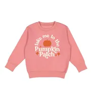 Little and Big Girls Take Me To The Pumpkin Patch Sweatshirt