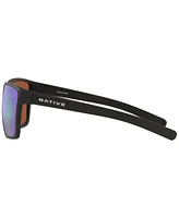 Native Men's Wells Xl Polarized Sunglasses, Mirror XD9023