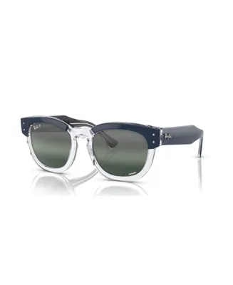 Ray-Ban Unisex Mega Hawkeye Chromance Polarized Sunglasses, Mirror Gradient RB0298S