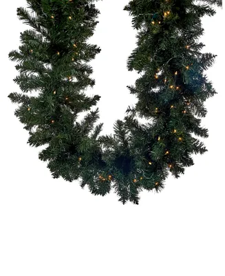 Kurt Adler 9' Prelit Twinkle Led Vanderbilt Garland