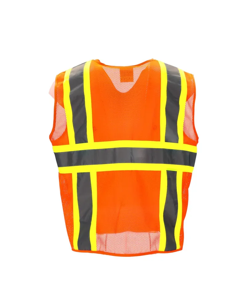 RefrigiWear Big & Tall Hi Vis Orange Safety Work Vest