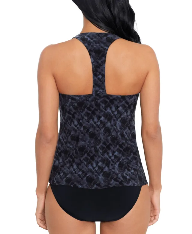 Xersion Geometric Tankini Swimsuit Top