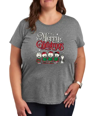 Trendy Plus Snoopy Christmas Carol Graphic T-shirt