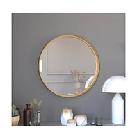 Merrick Lane Monaco Accent Wall Mirror With Metal Frame For Bathroom, Vanity, Entryway, Dining Room, & Living Room