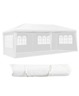 Sugift 20 Ft. W x 10 Ft. D Wedding Party Tent Canopy with 4 Side Walls
