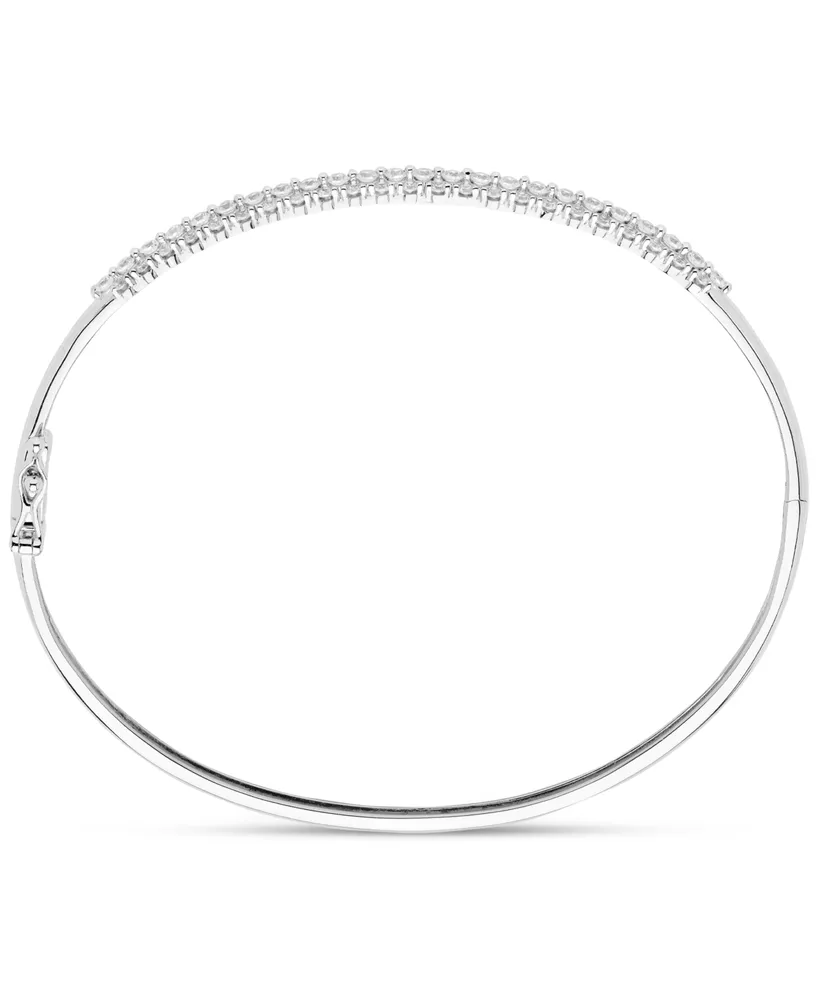 Diamond Bangle Bracelet (1 ct. tw.) in 14k White Gold