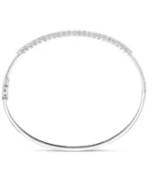 Diamond Bangle Bracelet (1 ct. tw.) in 14k White Gold