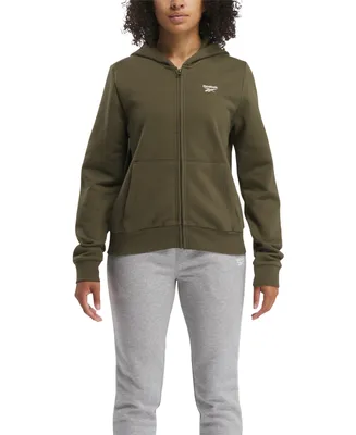Reebok Women's Identity Fleece Full-Zip Hoodie Sweatshirt