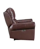 White Label Florentina 39" Leather Match Power with Power Headrest Reclining Chair