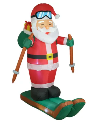 Seasonal Santa on Skis 60"