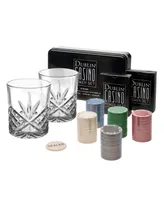 Godinger Dublin Crystal Casino Poker, 9 Piece Set