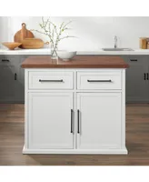 Crosley Furniture Bartlett 42" Wood Top Kitchen Island