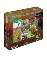 Kaplan Early Learning Wild Animals Mother and Baby Photo Real Floor Puzzle - 24 Pieces