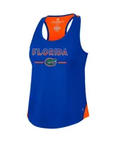 Women's Colosseum Royal Florida Gators Sachs 2-Hit Scoop Neck Racerback Tank Top