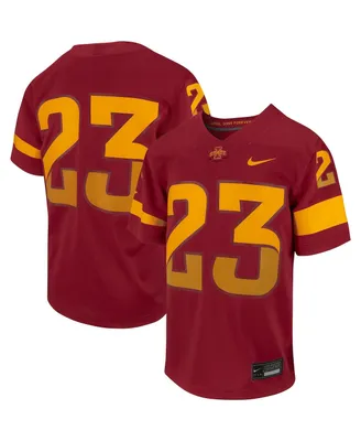 Big Boys Nike #23 Cardinal Iowa State Cyclones Untouchable Replica Game Jersey