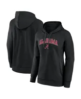 Women's Fanatics Black Alabama Crimson Tide Evergreen Campus Pullover Hoodie