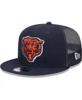 Youth Boys and Girls New Era Navy Chicago Bears Alternate Logo Main Trucker 9FIFTY Snapback Hat