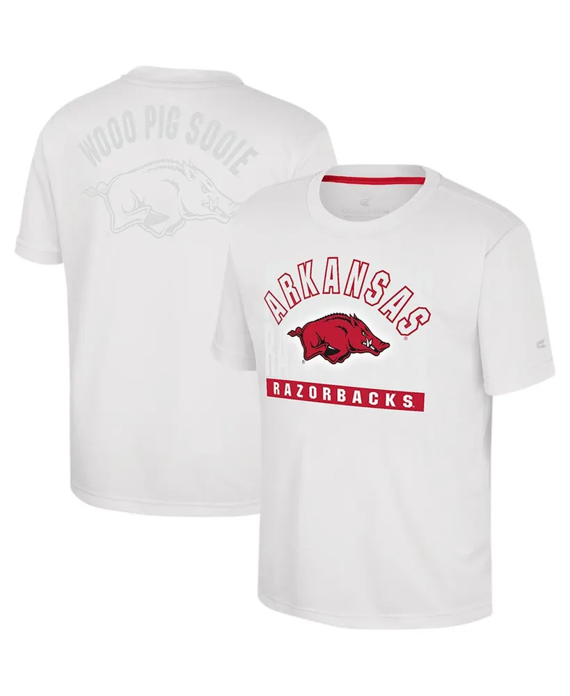 Big Boys Colosseum White Arkansas Razorbacks Jones T-shirt