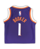 Infant Boys and Girls Nike Devin Booker Purple Phoenix Suns Swingman Player Jersey - Icon Edition