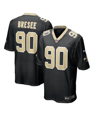 Men's Nike Bryan Bresee Black New Orleans Saints 2023 Nfl Draft First Round Pick Game Jersey