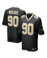 Men's Nike Bryan Bresee Black New Orleans Saints 2023 Nfl Draft First Round Pick Game Jersey