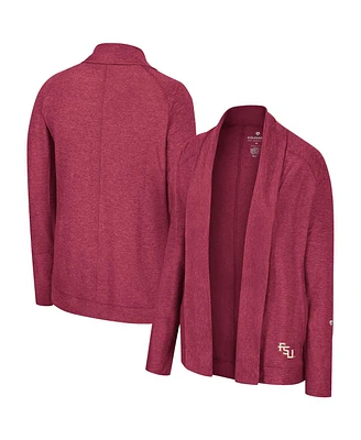 Women's Colosseum Garnet Florida State Seminoles Morningside Cardigan Sweater