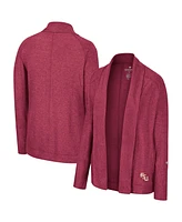 Women's Colosseum Garnet Florida State Seminoles Morningside Cardigan Sweater