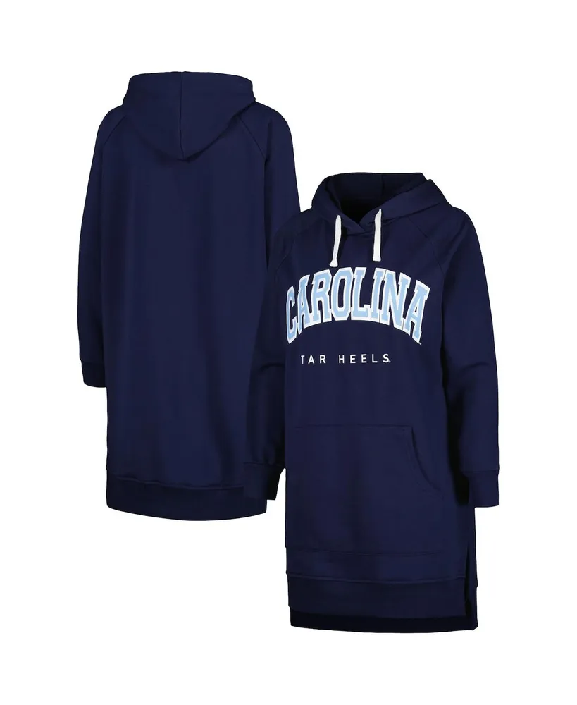 Women's Gameday Couture Navy North Carolina Tar Heels Take a Knee Raglan Hooded Sweatshirt Dress