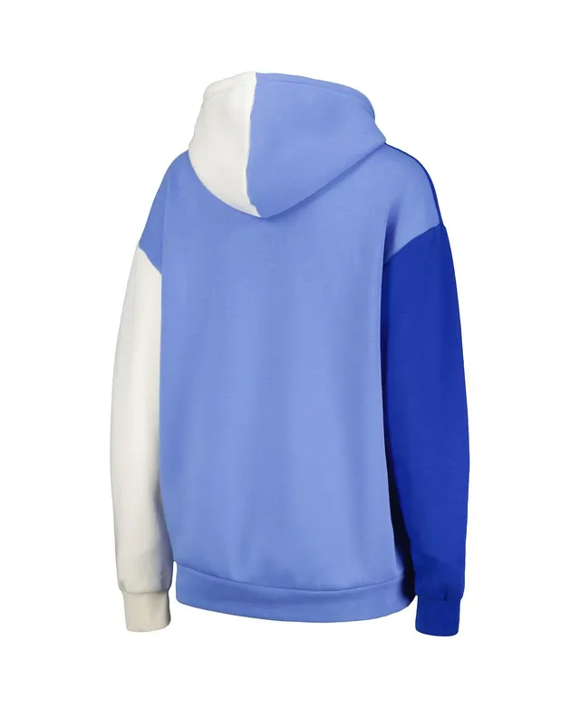 Lids Kansas Jayhawks Gameday Couture Women's For the Fun Double Dip-Dyed  Pullover Hoodie - White/Royal