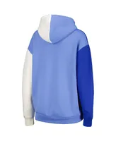 Women's Gameday Couture Royal Kansas Jayhawks Hall of Fame Colorblock Pullover Hoodie