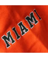 Big Boys Stadium Athletic Orange Miami Hurricanes Logo Pullover Hoodie