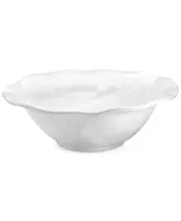 Q Squared Ruffle White Melamine 12" Serving Bowl