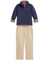 Polo Ralph Lauren Toddler and Little Boys Plaid Cotton Poplin Shirt