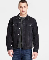 Calvin Klein Men's Tinted Stone Wash Trucker Jacket