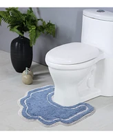 Home Weavers Allure Bathroom U-Shape Contour Toilet Rug, 20" x