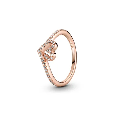 Pandora 14k Rose Gold-Plated Unique Metal Blend Band of Hearts Clip Charm -  Rose