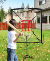 Net Playz Baseball Net, Kids Practice Net, Hitting Pitching Training Aids, Portable, 5' x 5'