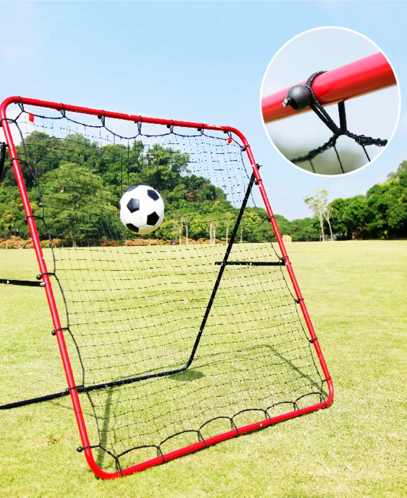 Net Playz Soccer Rebounder, Soccer Gifts, Kids Teens Football Games, Kick back Practice Net for Skill Training, 5' x 5'