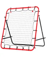 Net Playz Soccer Rebounder, Soccer Gifts, Kids Teens Football Games, Kick-back Practice Net for Skill Training, 3' x 3'